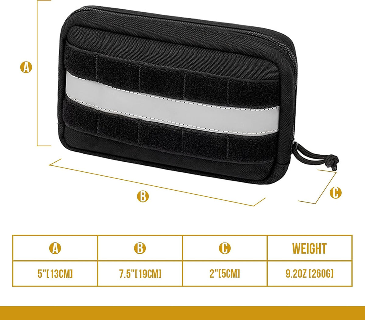 OneTigris Service Dog Vest Harness Saddle Bag Backpack Pouch – Essentials for Dogs - Black - image 2
