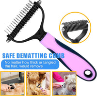 Dog Grooming Kit for Shedding, Bath Gloves - 10 PCS / Pink - image 3