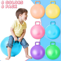 Lewtemi 6 Pcs Hopper Ball with Handle - Light Colors / 20 Inch - image 3