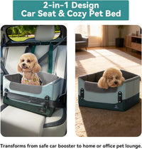 A 4 Pet Dog Car Seats for Small Dogs, Under 25 lbs - Green / Small - image 4