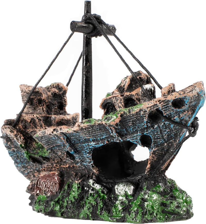 Shipwreck Fish Tank Decoration