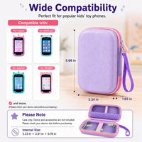 ALKOO kids smartphone case, zip carrying box for kids toy phones and learning cameras - view 35