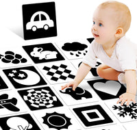 High Contrast Black and White Baby Cards for Newborns 0-3 Months – Fun for Kids & Family - 0-3 Months