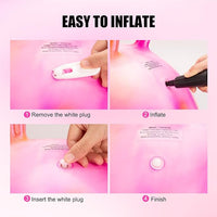 INPODAK Hopper Ball 18 Inch Bouncy Ball with Handle for Kids, Hippity Hop Jumping Bounce Hopping Toy for Boys Girls Ages 3-6 Includes Pump and Gift Box Great Gift for Birthday