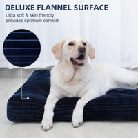 KSIIA Washable Dog Crate Bed Kennel Mat for Large Dogs - Blue / 48.0"L x 29.0"W x 3.5"Th - image 2