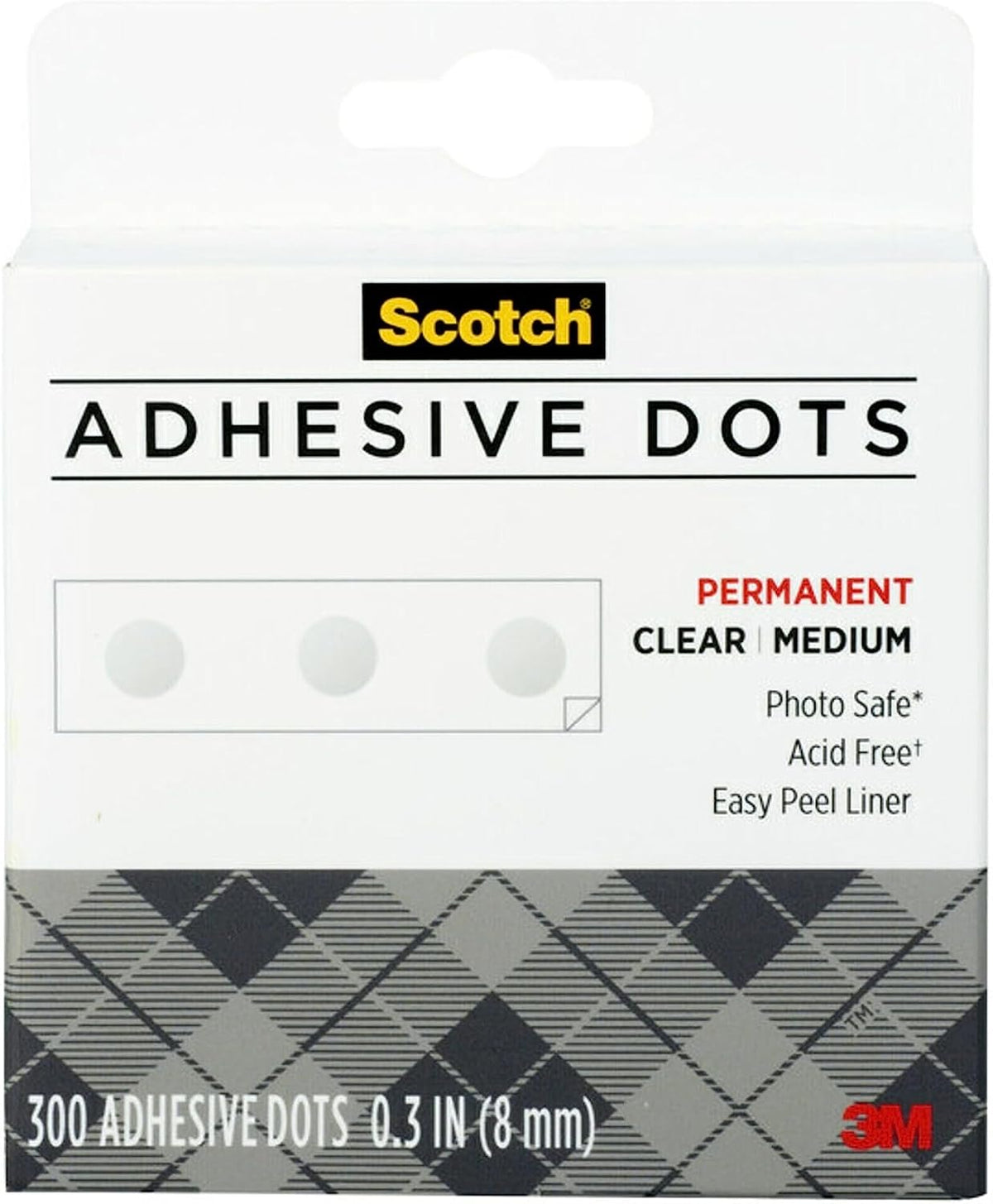 Scotch Adhesive Dots, Medium, 300 Dots/Pack, Easy Dispensing - image 2