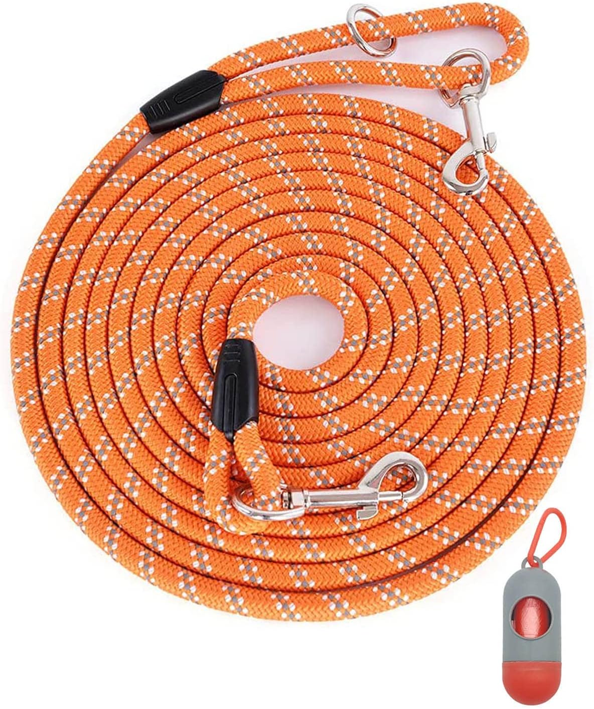 Long Dog Leash for Training 10FT/16FT/20FT/30FT/50FT/100FT - 50FT* 1/2 inch / 1Pack Orange