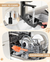 2-Pack Dog Food Scoop 1 Cup - Black and Orange - image 4