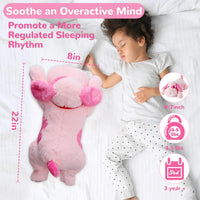 meowtastic Dog Weighted Stuffed Animals, Plush Pillow for Kids – Fun for Kids & Family - Pink Dog / Medium / Dog - image 2