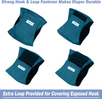 Leekalos Male Dog Diapers - Large / Black, Blue, Coffee(Black Lining) - image 4