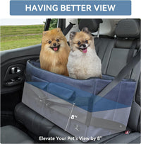 A 4 Pet Dog Car Seats for Small Dogs, Under 25 lbs - Dark Blue / Large - image 2