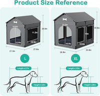 XL Indoor Dog House Dog Kennel Bed Mat with Cushion for Small Medium Large Dogs Cats, Winter Warm Cat Nest Puppy Cave Sofa Pet Products Easy Assembly, 33.9 * 26.8 Inches