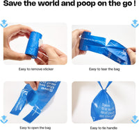 Deo Doo Dog Poop Bags with Handles & Holder, Peach Scented - Iris / 1 Count (Pack of 360) - image 4