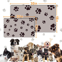 18"×30" Dog Food Mat-Absorbent Dog Mat for Food and Water - Brown-JY / 18"L x 30"W - image 4