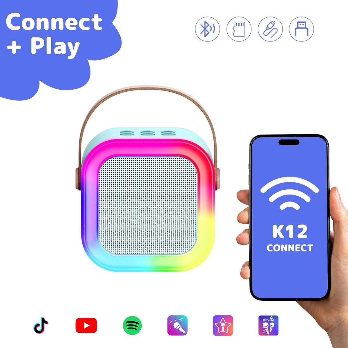 Karaoke Machine for Kids Adults - BLue - image 3