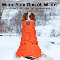KYEESE Waterproof & Windproof Dog Coat for Small Dogs Puffer Jacket – Essentials for Dogs - X-Large / 05#Orange - image 2