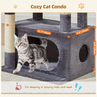 Taoqimiao Cat Tree, Suitable for Kittens - Smoky Gray / 38.5 Inches - image 3