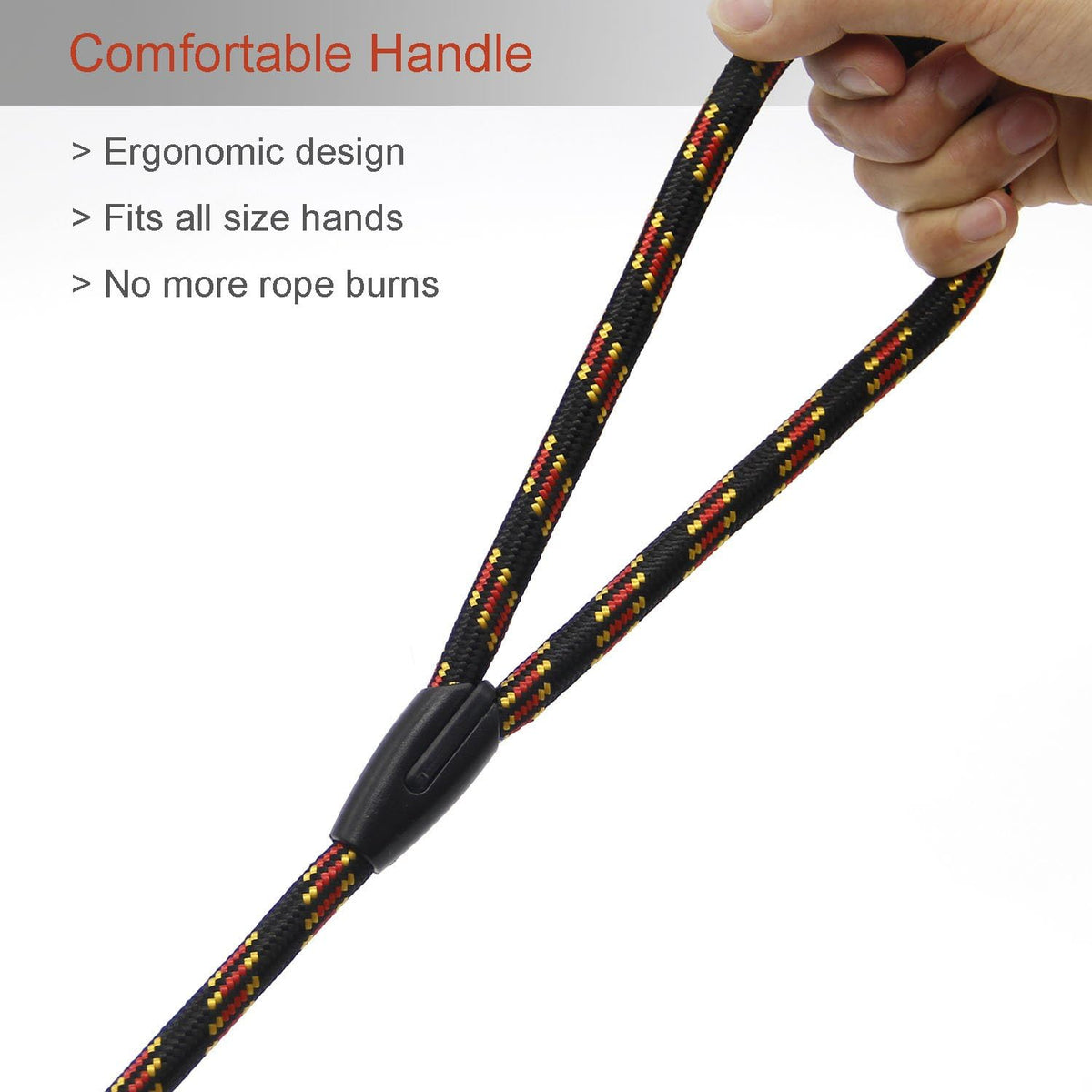 Dog Rope Leash, Dog Training Leash for 10-80 lb - Black - image 4