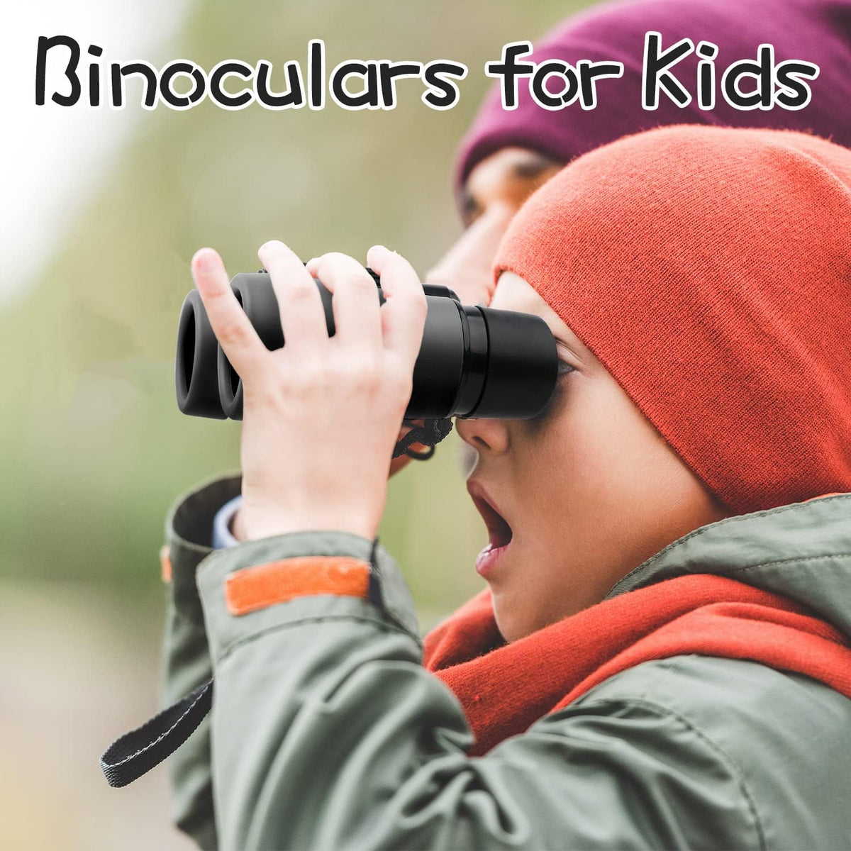 Scotamalone Kids Toy Binoculars Shock Proof for Age 3-12 Years Old - black / one pc (Pack of 1) - image 3
