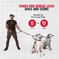 Tuff Pupper Heavy Duty Hands Free Bungee Dog Leash - Two Large Dogs (45-125 pounds each) - image 2