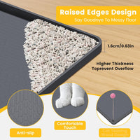 Silicone Cat Litter Mat with Toy, Waterproof - Dark grey - image 3