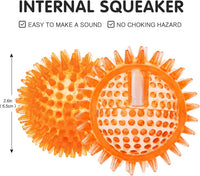 Squeaky Balls for Pet Small Puppy - Small Set of 6 / Multi - image 3