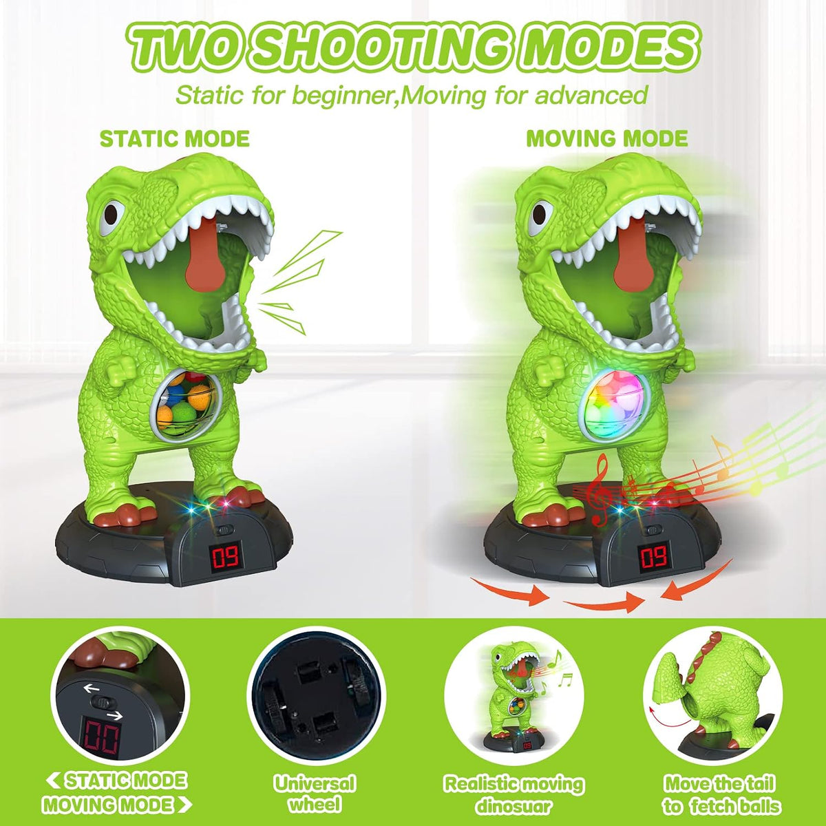 Moveable Dinosaur Shooting Game Toy - image 3