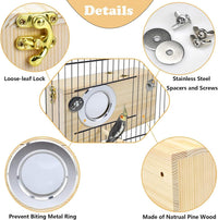 Parrot Nesting Box Cockatiel Nesting Box Bird Breeding Box House - S(9.1"X5.7"X5.7") - image 3