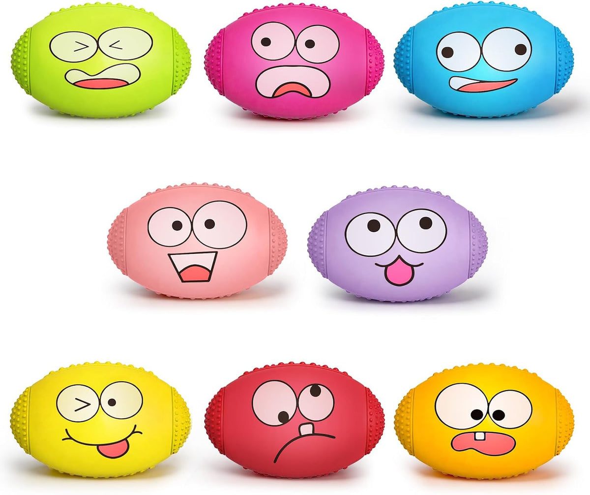1.5” Squeaky Soft Rubber Football Dog Toy