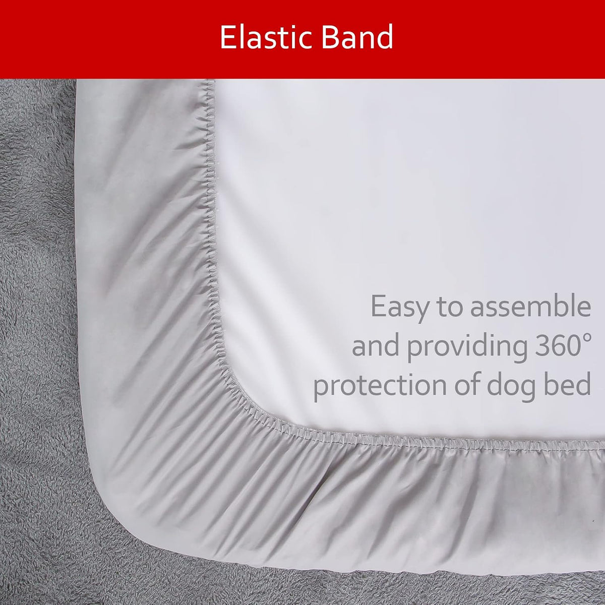 Waterproof Dog Bed Covers Replacement Lovely Grey Star Print - Grey Star / 29 x 41 x 6 inch - image 4