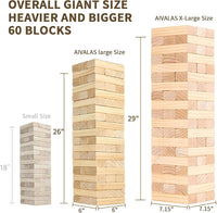 Aivalas Giant Tumble Tower 57 Blocks 4.2FT Indoor Outdoor Games - XL-Over 5 FT-60PCS - image 3