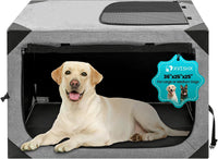 Dog Crate, Portable and Foldable Design of Dog Cage - Grey / 36.0"L x 25.0"W x 25.0"H
