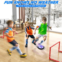Ancesfun light-up hover soccer ball set with 2 goals for indoor play - view 3