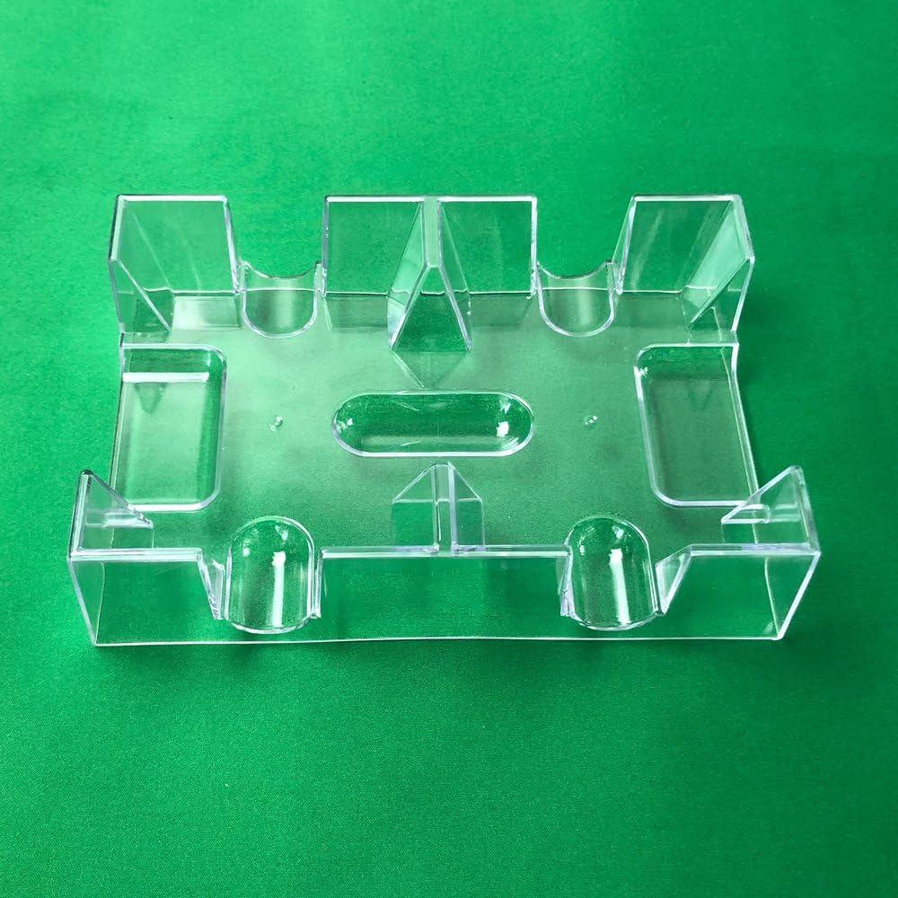 Yuanhe 9 Deck Clear Canasta Playing Card Tray – Fun for Kids & Family - 2 Deck - image 3