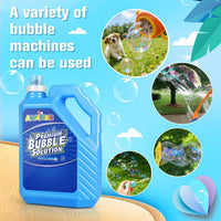 Bubble Solution Refill - 70 OZ Non-Toxic Pre-Mix Refill for Bubble Machine – Fun for Kids & Family - Blue-70 Ounce - image 4