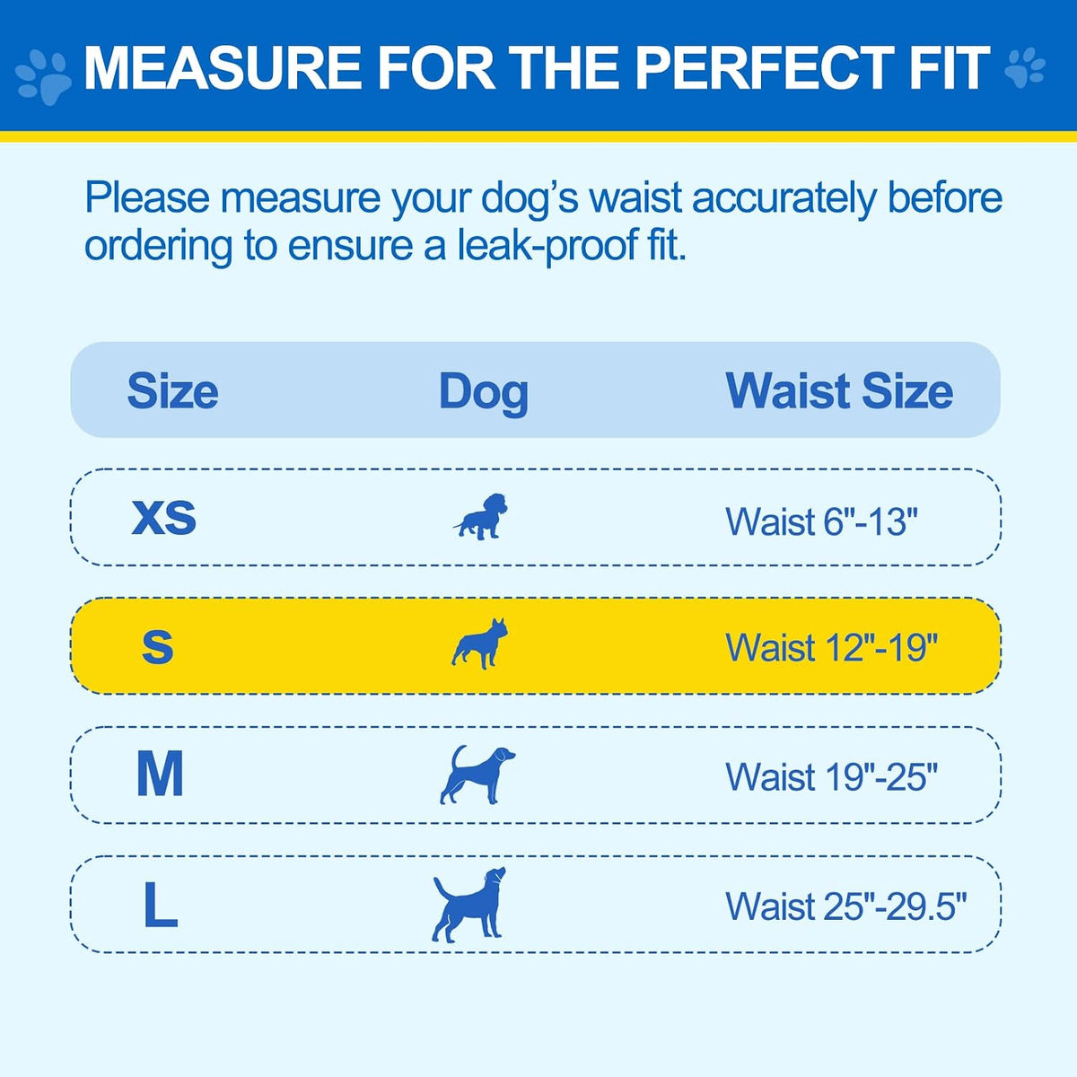 Wowflash 100 Count Dog Belly Bands for Male Dogs - Small - image 3