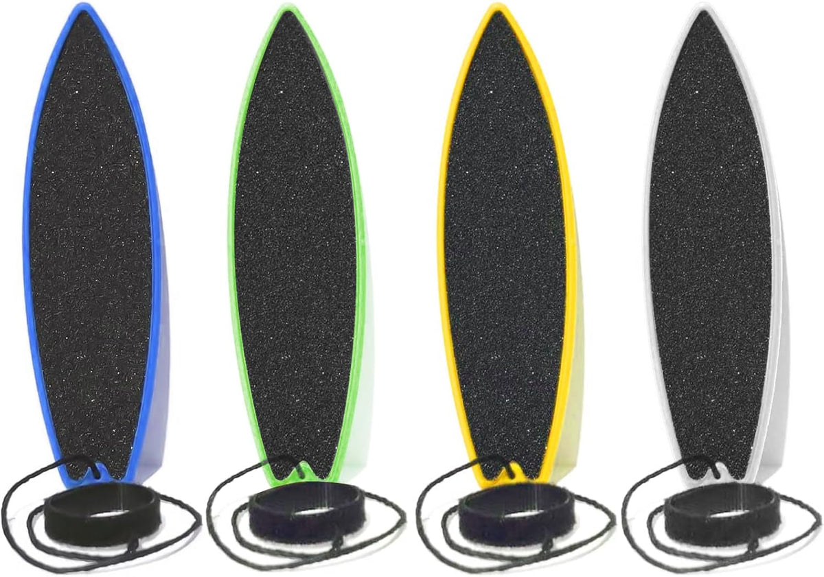 ACEGENIU finger surfboard 4 pack in blue, red, green and yellow - view 3
