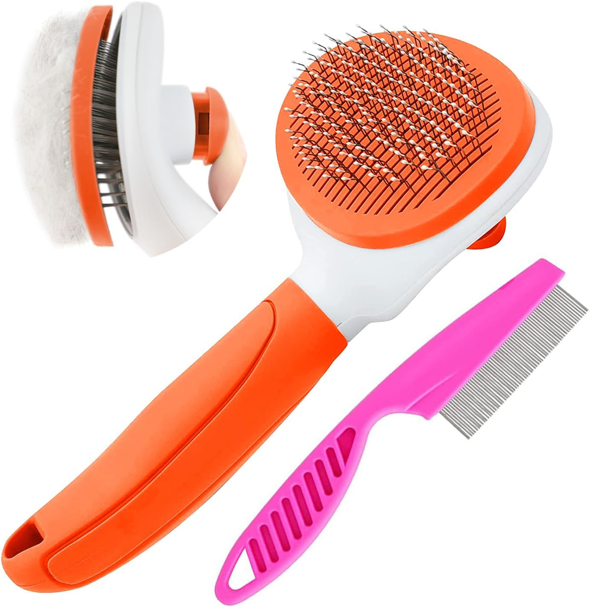 Cat Brushes for Indoor Cats - Orange