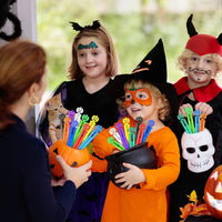 SpringFlower 36-pack of mini Halloween bubble wands in 4 colors - view 9