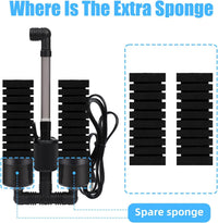 AQUANEAT Aquarium Electric Sponge Filter for Fish Tank - Large - image 3