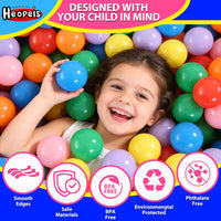 Ball Pit Balls for Toddlers, Crush Proof - Rainbow Colors / 200 balls - image 2