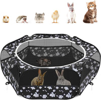 Pawaboo Small Animal Playpen, Waterproof Portable Pet Cage Tent - T-Magnolia / 1