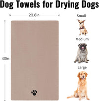Puomue 2 Pack Microfiber Dog Towels for Drying Dogs - Camel / 40 x 23.6 inches - 1 Pack - image 3