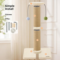 35'' Tall Cat Scratching Post for Indoor Cats Adults – Essentials for Cats - Brown - image 4