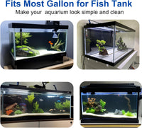 ELEBOX Aquarium Background Blue Black Fish Tank Background Wallpaper - 11.8" H x32.3" L - image 3