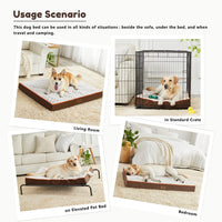 Orthopedic Dog Beds Large Sized Dog Washable Pet Bed - Brown / 30" x 20" x 3" - image 4