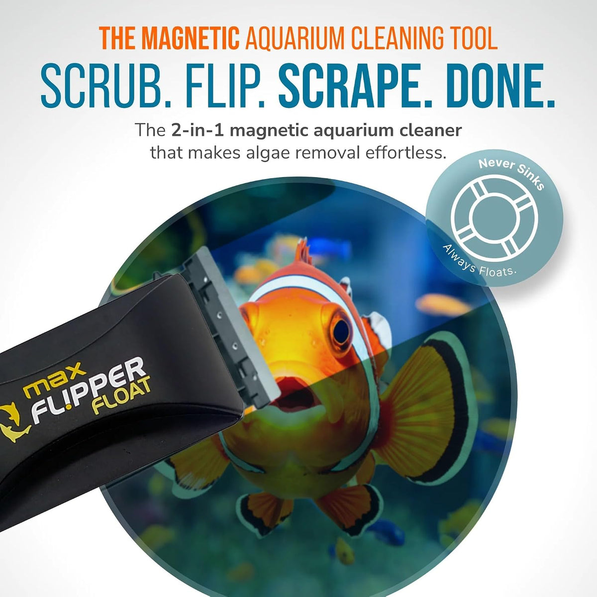 FLIPPER Float Standard Magnetic Aquarium Cleaner - 1 Count (Pack of 1) - image 2