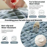 Couch Cover for Dogs Washable - Blue Gray / 27.6" x 82.7" - image 4