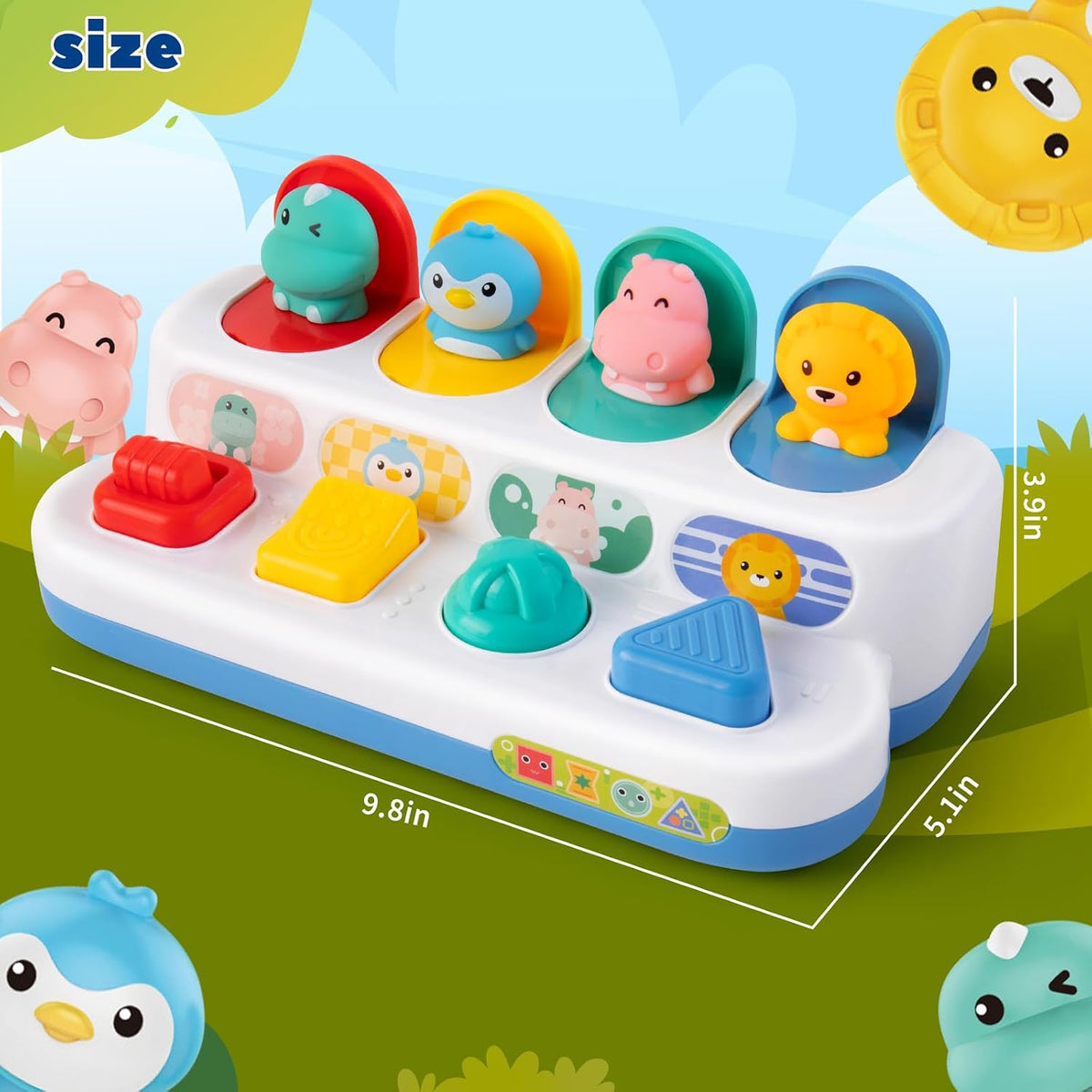Tovol Zerky Montessori Cause & Effect Toy 12-18M - Animal Figure - image 2