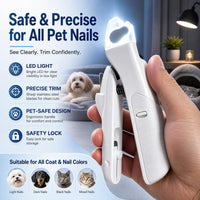 Dog Nail Clippers, All Steel Material, Built-in Spring - White‑LED Pet Nail Clipper - image 2